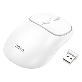 Hoco GM25 Souris Sans Fil Dual-Mode Bluetooth & 2.4GHz sans fil Blanc