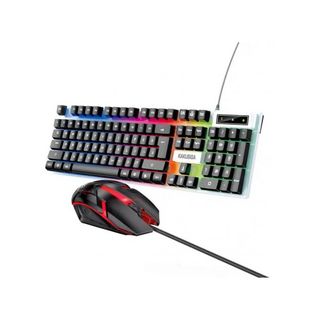Clavier et Souris ProGaming LED : Anti-Ghosting, Rétroéclairage LED, Matériau ABS Durable
