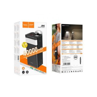 hoco J86 Power Bank 40000 Mah  Chargement super rapide 3.0 – 22.5W – Noir