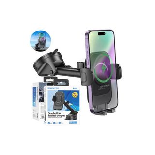 support de voiture à bouton unique pour console centrale (noir)