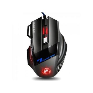 X7 Souris de jeu câblé à 7 touches avec une lumière respiratoire colorée