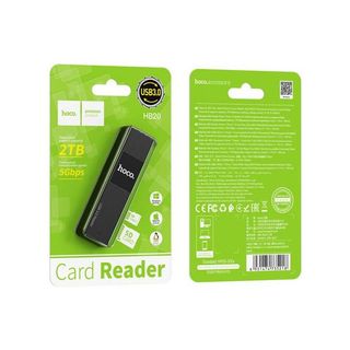 Lecteur de cartes Mindful 2-en-1 USB2.0,USB3.0,support 2TB 5Gbps TF/SD card