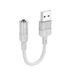 HOCO LS37 Convertisseur audio numérique transparent pour l'esprit, USB-A - to Jack 3,5 mm