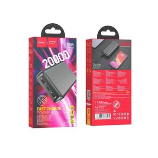 Power bank Fast charge 20000mah output 2 USB-A  noir