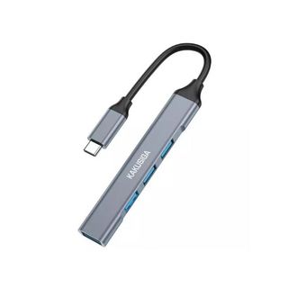 Adaptateur 4-en-1 Type C vers USB 3.0 + USB 2.0 * 3 5Gbps 480Mbps 9A (USB3.0), 5V0.5A (USB2.0)