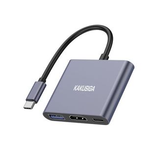 Adaptateur Convertisseur 3 en 1 Type-C vers USB3.0+HDMI+PD
