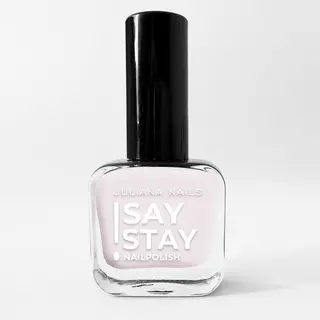JULIANA NAILS SAY STAY! LAK BARELY BLUS.