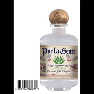 Por la Gente Tequilitos 100% Agave Tequilla, 700ml