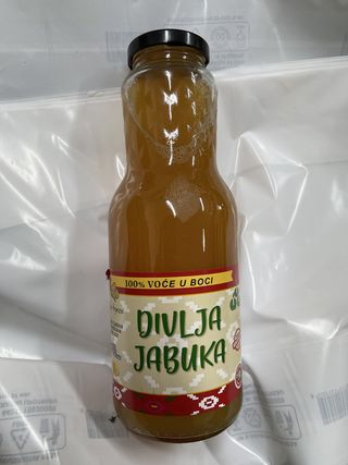 Cijeđeni sok divlja jabuka 1l - 100% voće
