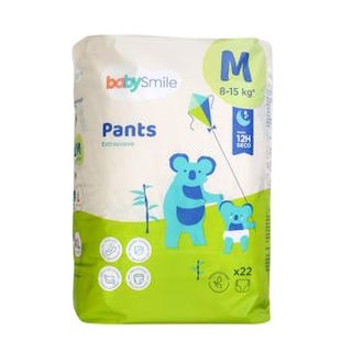 Pañales Pants Talla M (8-15 Kg) BabySmile 22 Uds