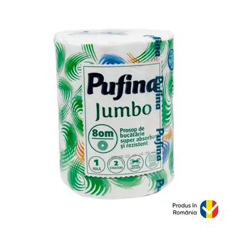 Prosop Pufina Jumbo 1 Rola/Set, 2 Str, Gramaj 0.66