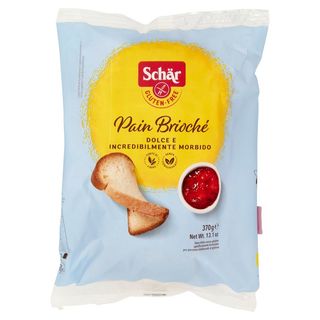 Pao Doce Tipo Brioche Sem Glúten Schär 370 Gramas