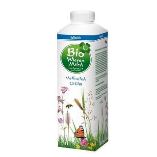 Leite Gordo Bio De Pastagem Bio Wiesenmilch 1 Litros