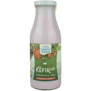 Kefir Up De Cabra Biológico Morango El Cantero De Letur 500 Gramas