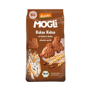 Biscoitos de trigo espelta com manteiga e cacau bio