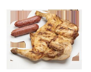 Menu Frango e 2 Salsichas de Churrasco