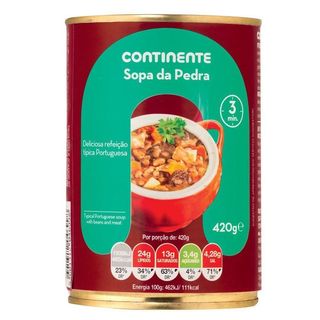 Sopa da Pedra Continente (emb. 420 gr (peso escorrido 420 gr))