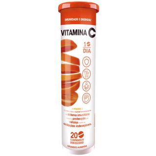 Suplemento Alimentar Vitamina C Efervescente Mais Saudável (emb. 20 comprimidos)