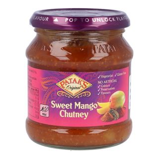 Patak's Molho Indiano Sweet Mango Chutney frasco 340 g