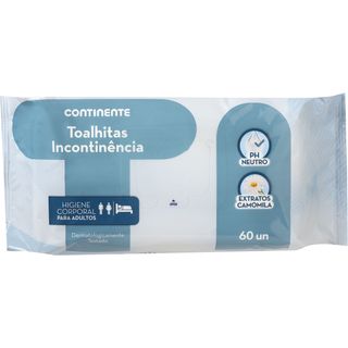 Toalhitas Incontinência Continente (emb. 60 un)