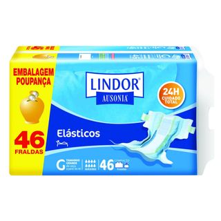 Fraldas Incontinência Elásticos Air Dry Dermo Maxi L Lindor (emb. 46 un)