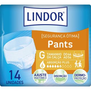 Cuecas Incontinência Pants Plus L Lindor (emb. 14 un)