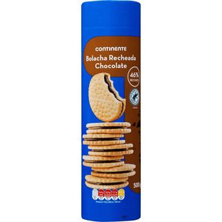 Bolachas Recheadas Chocolate Continente (emb. 500 gr)