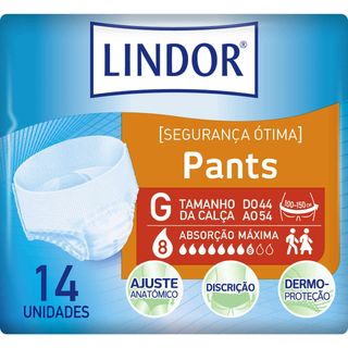 Cuecas Incontinência Pants Maxi L Lindor (emb. 14 un)