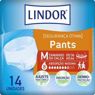 Cuecas Incontinência Pants Maxi M Lindor (emb. 14 un)