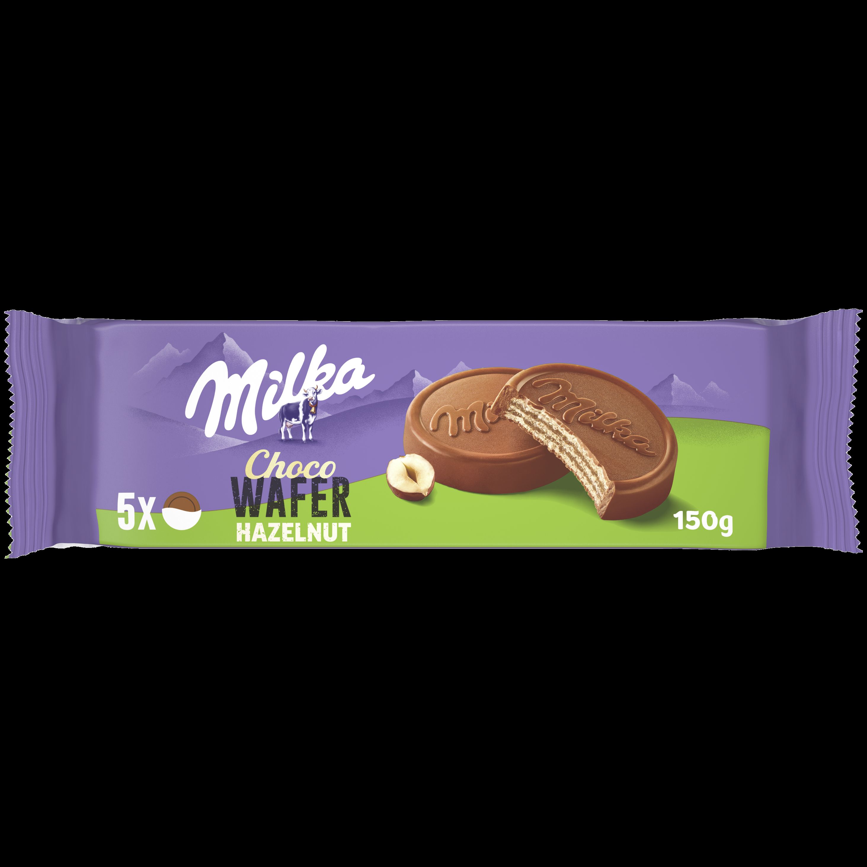 Milka Лешник Choco Wafer Бисквити,