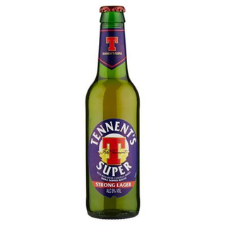 TENNENT'S SUPER Birra strong lager doppio malto bottiglia 35,5cl
