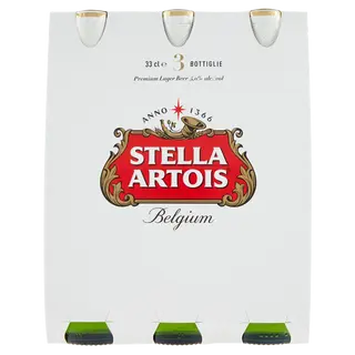 Stella Artois Birra Lager Belga 3x33cl