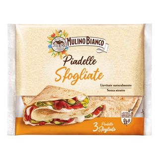 Mulino Bianco Piadelle Sfogliate Ideale Per Piadina 3Pz 330G - 321387