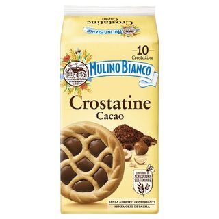 Mulino Bianco Crostatine Cacao Merenda Senza Additivi Conservanti 10 pezzi 400 g - 8076809514842