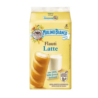 Mulino Bianco Flauti Latte Merenda con 100% Latte Fresco Italiano 280g