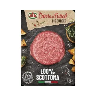 Aia Carne Al Fuoco Big Burger 100% Scottona 0,180 Kg