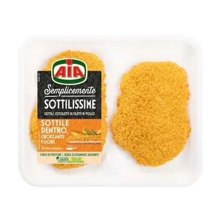 Aia Sottilissime Cotolette di Filetti di Pollo Panate 140g