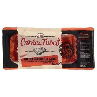 Aia Carne Al Fuoco Costine Marinate Di Suino Alla Paprica Dolce E Peperoncino 0,600 Kg