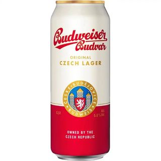 Пиво Budweiser Budvar світле фільтроване з/б 5% 0.5 л