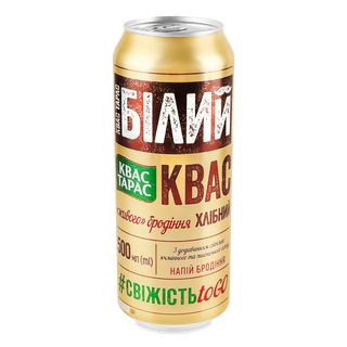 Квас Тарас білий хліб б/б 0,5 л