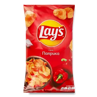 Чипси Lay's картопляні зі смаком паприки 120 г