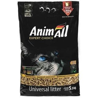 Наповнювач для лотку AnimAll універсальний деревний 5.3кг