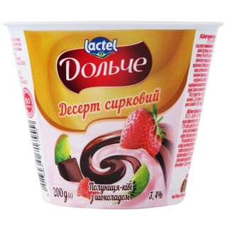 Десерт Дольче Полуниця-Ківі З Шоколадом 3,4% 200Г