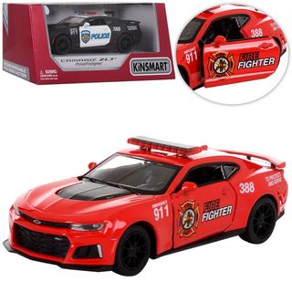 Машина метал. "Kinsmart" Camaro ZL1 Поліція/Пожежна 2017,в кор-ці,16х8х7,5см №KT5399WPR(24)