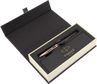Ручка чорн. "Parker Sonnet" 17 Brown Rubber №87511 рож. позол.
