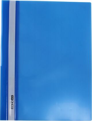 Папка-швидкозш. "Economix" №E31511-02 А4 з прозор.верхом,без перфор.,глянц. синя(10)(300)