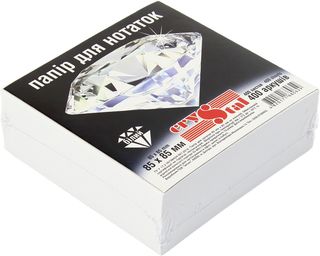 Блок/зам. нкл 85х85мм 400арк. білий "Crystal" №0629(40)