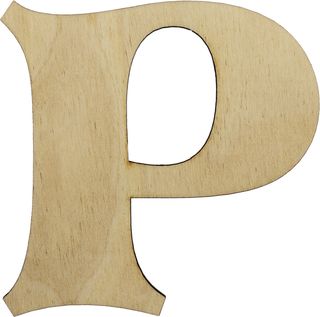 Літера англ. 10см "P" фанера(5)