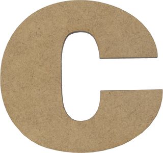 Літера укр. 8см "С" МДФ 5мм(5)