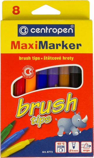 Фломастери "Centropen" 8кольор. Brush №8773/08(10)